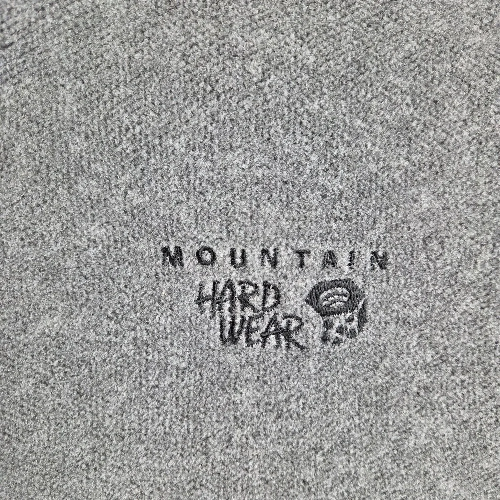 Mountain Hardwear Jacket Mens XL Gray Polartec Fleece Full‎ Zip Made USA